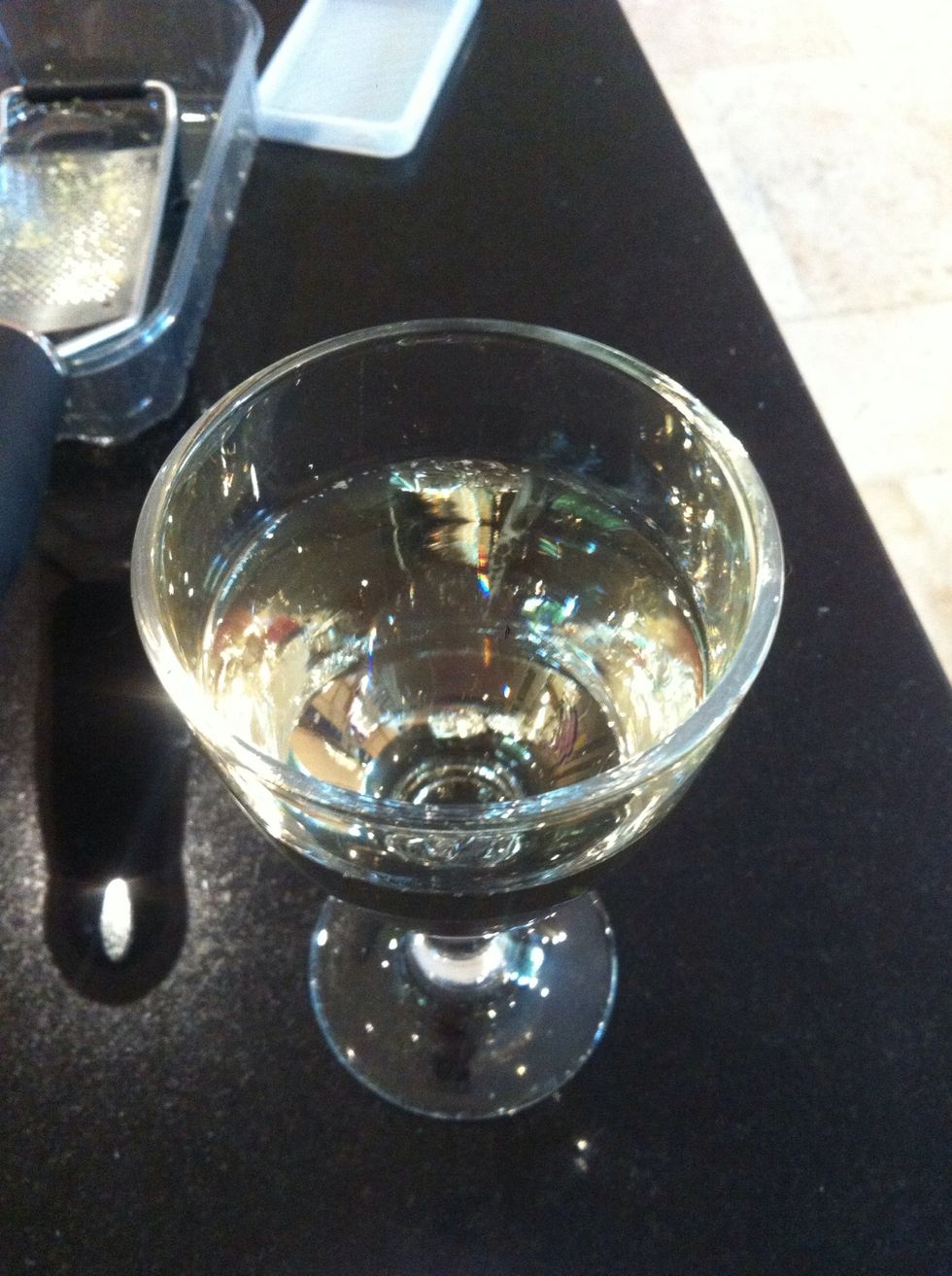 Glass of white wine essential