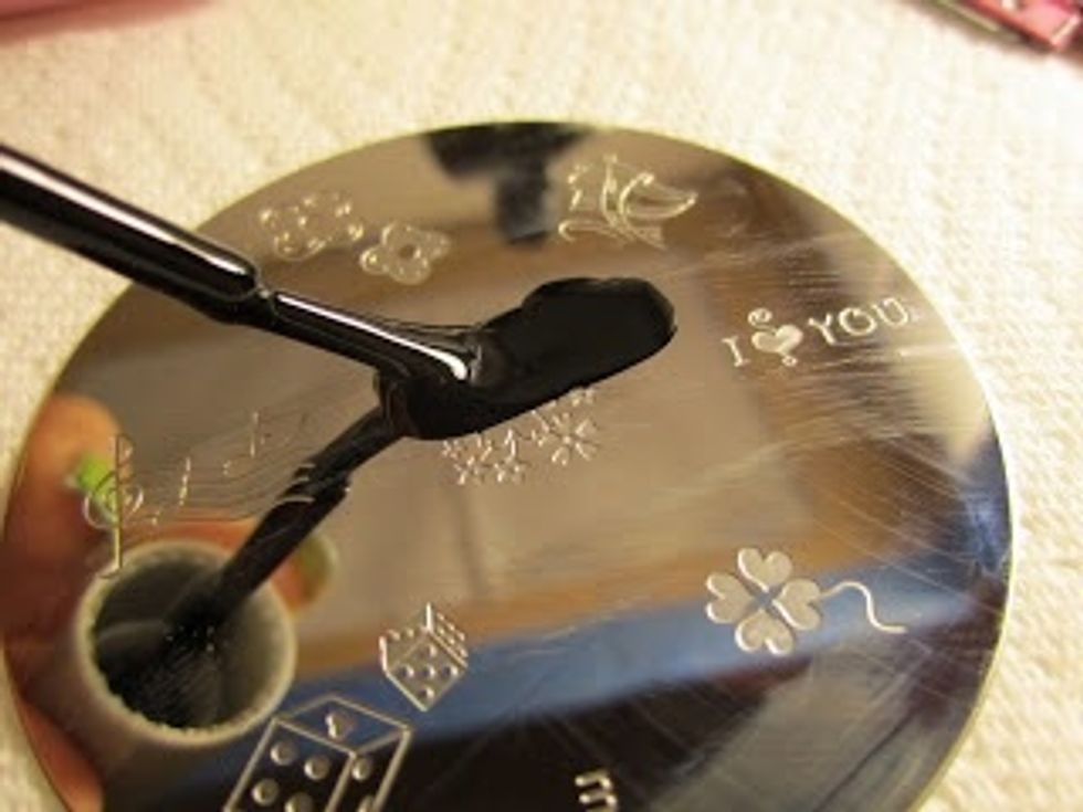 "Glob" stamp color onto the image you chose.