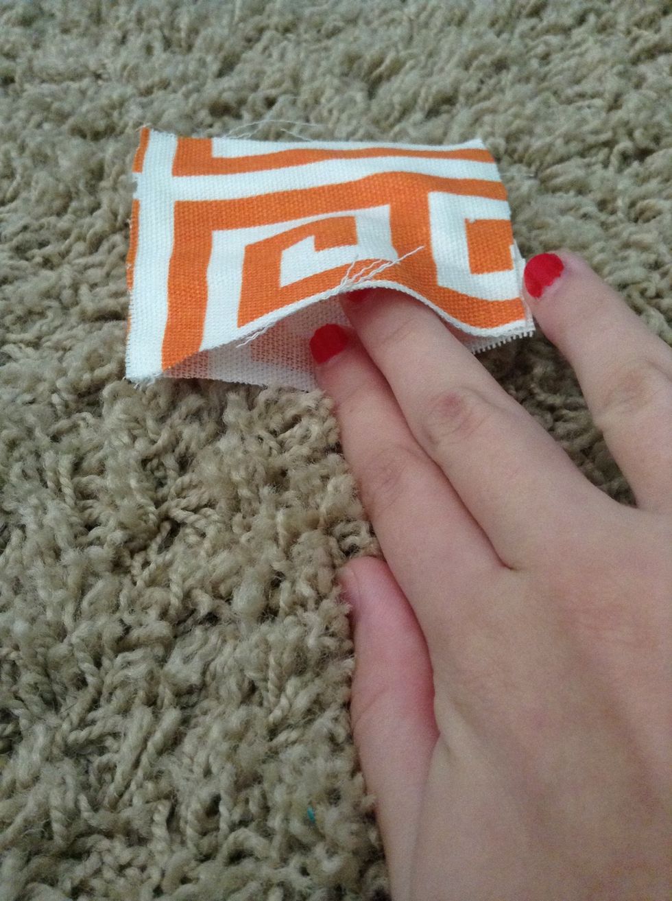 Glue 3 sides so that you have a pouch