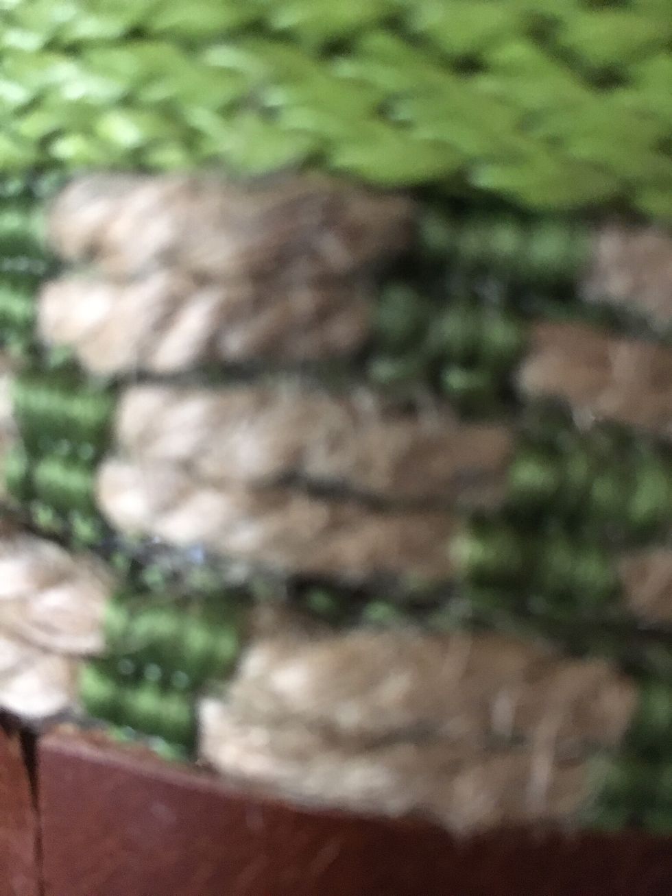 Glue 5mm rope adjacent to 3mm rope to approximately the halfway point