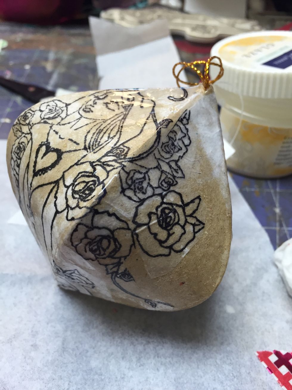 Glue again to your liking