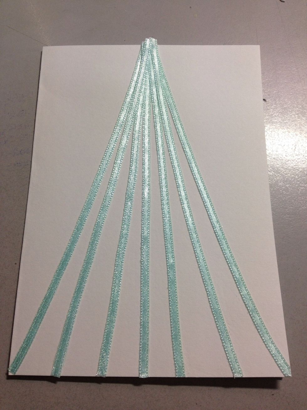 Glue all down. This *should* have been easy, except my craft glue was giving me problems.