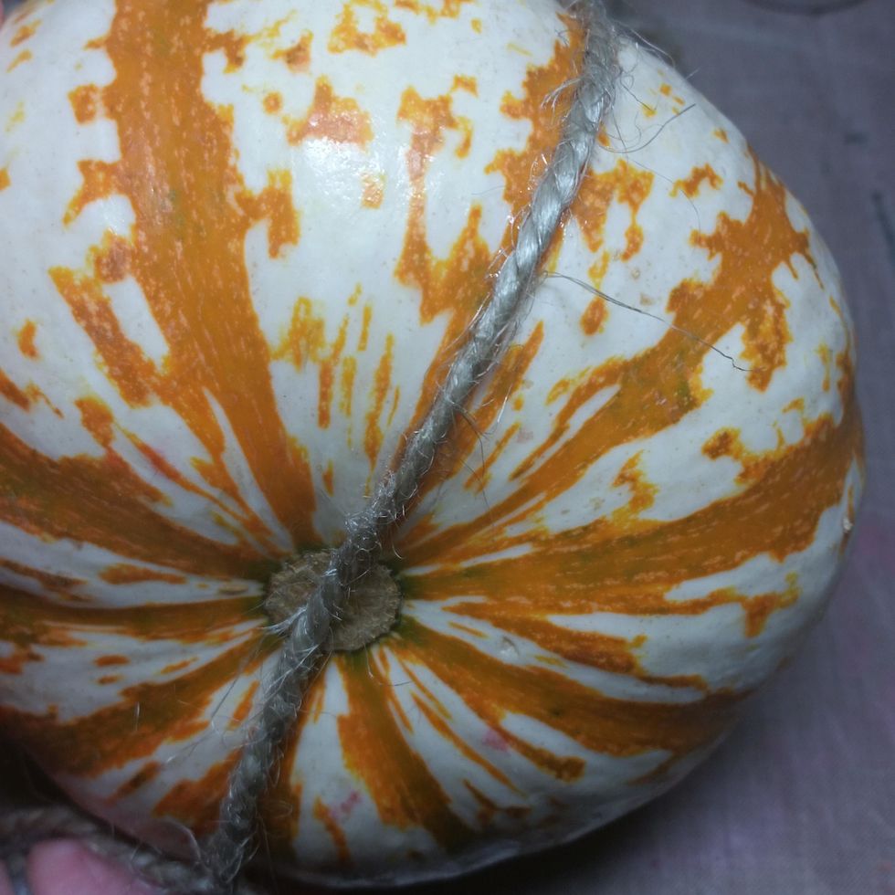 Glue and lay the rope all the way to the bottom.