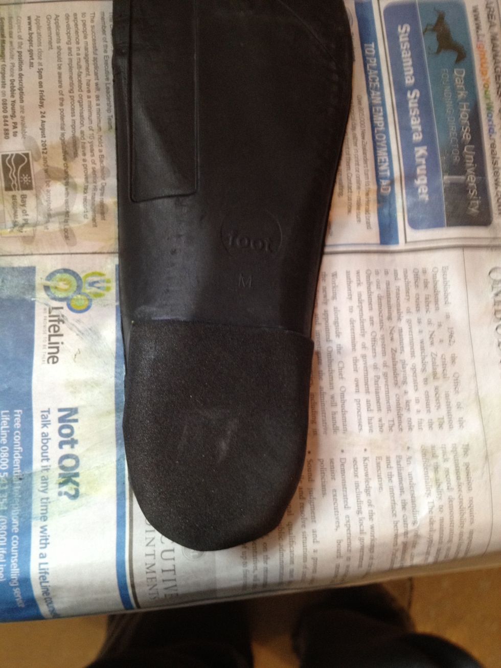 Glue and trim edges, time to grind