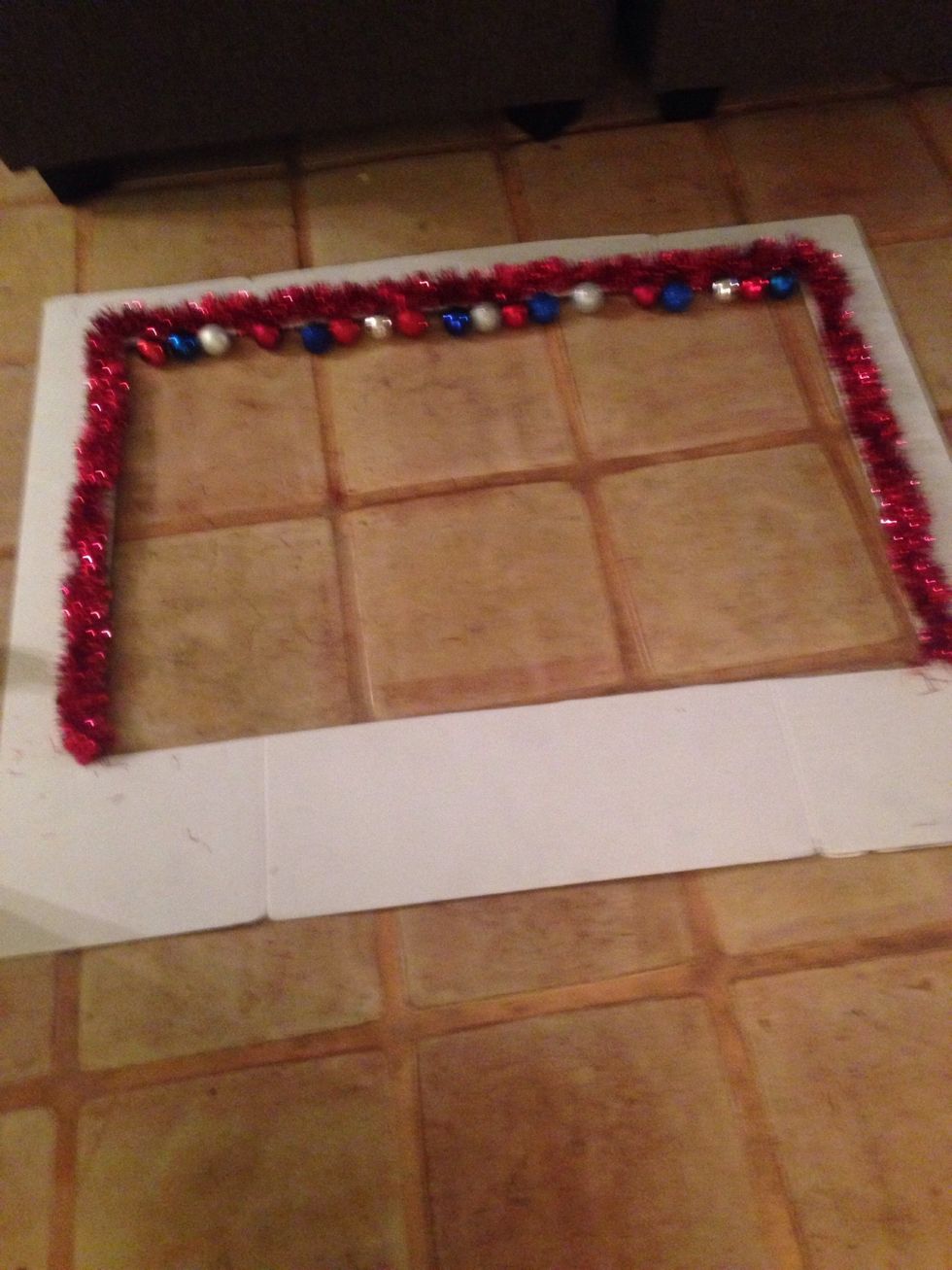 Glue any decorations you want to the frame.