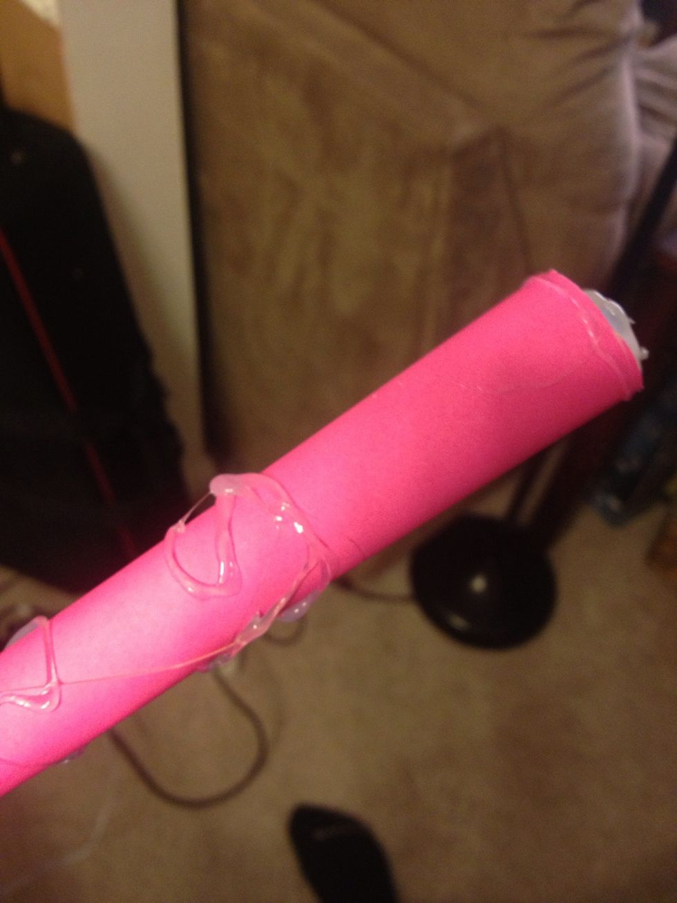 Glue around paper your designs