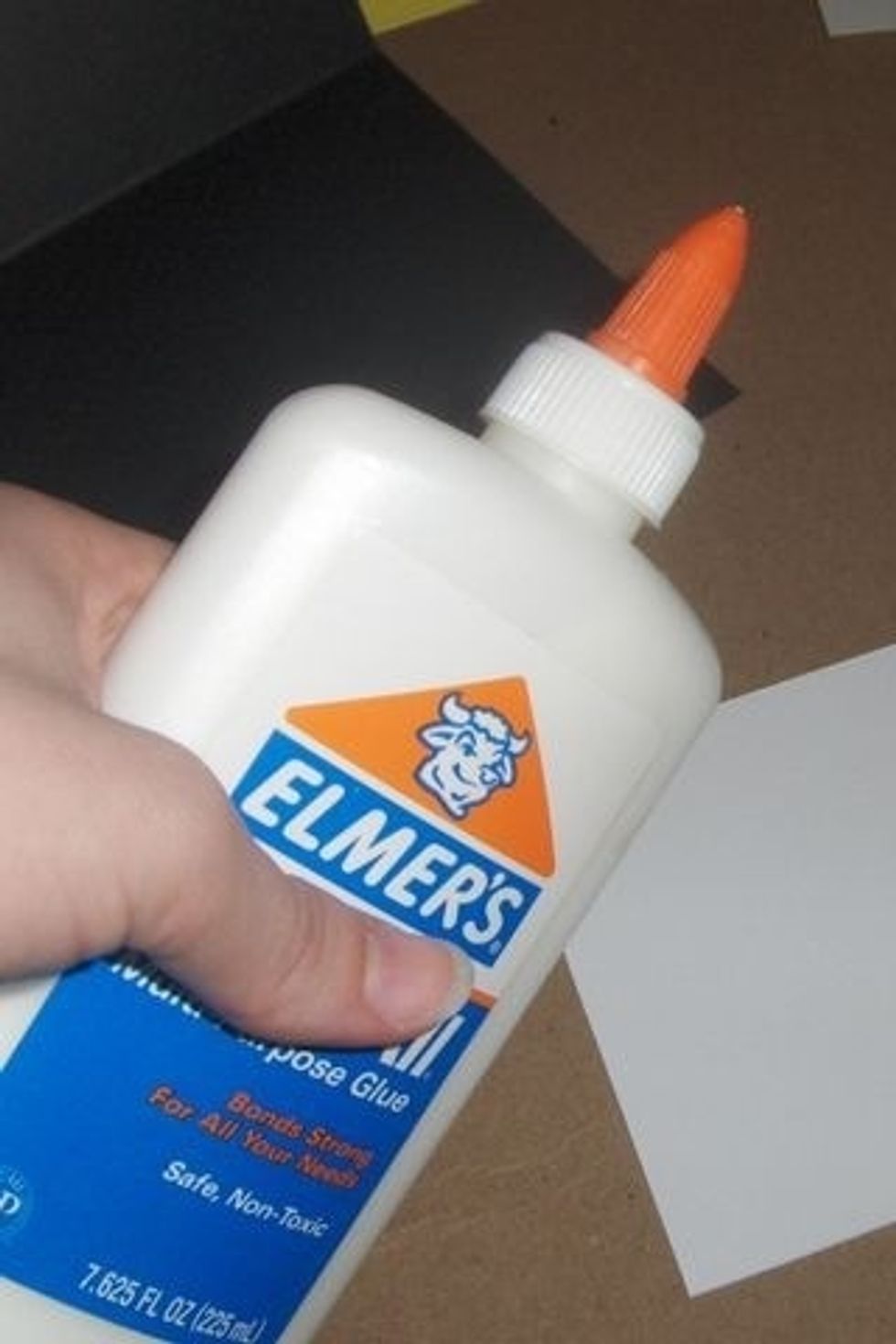 Glue down liner paper.