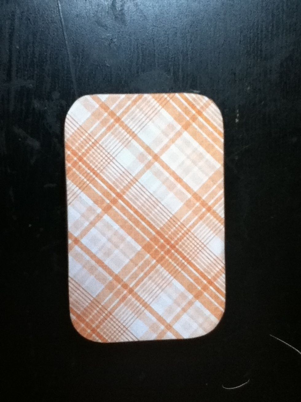 Glue down the piece of paper that you labeled "top".