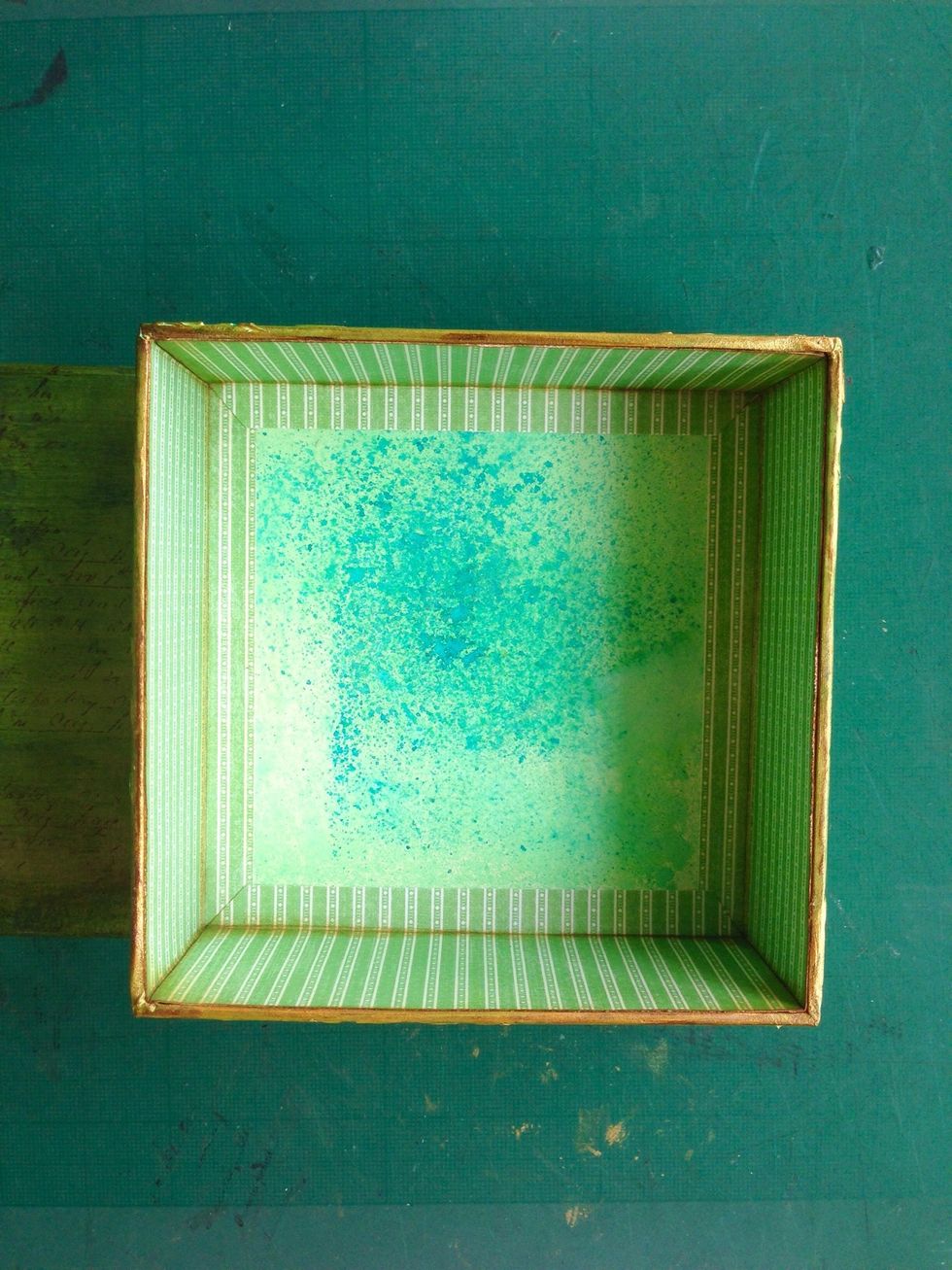 Glue down the sides as shown...