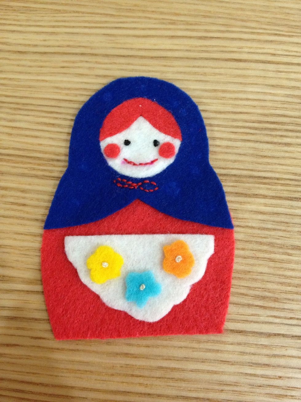 Glue every little parts on the front body. This is how the front looks like! Let's do the back part now!