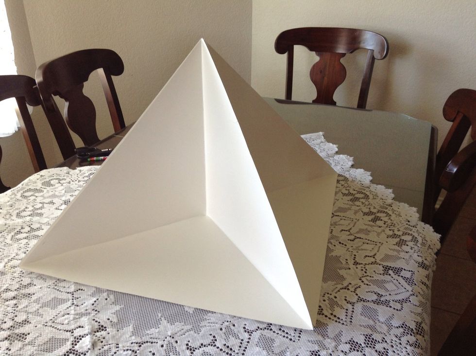 Glue four together to form the quadrant as shown.