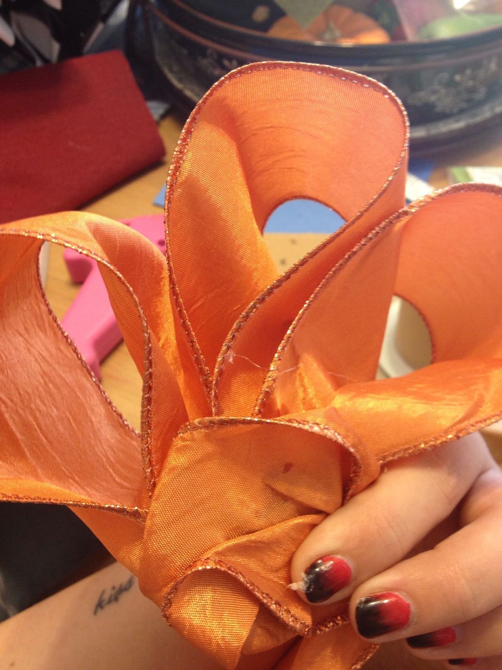 Glue in center ...