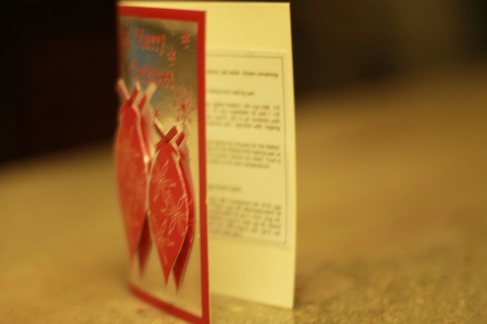 Glue it to a festive card.