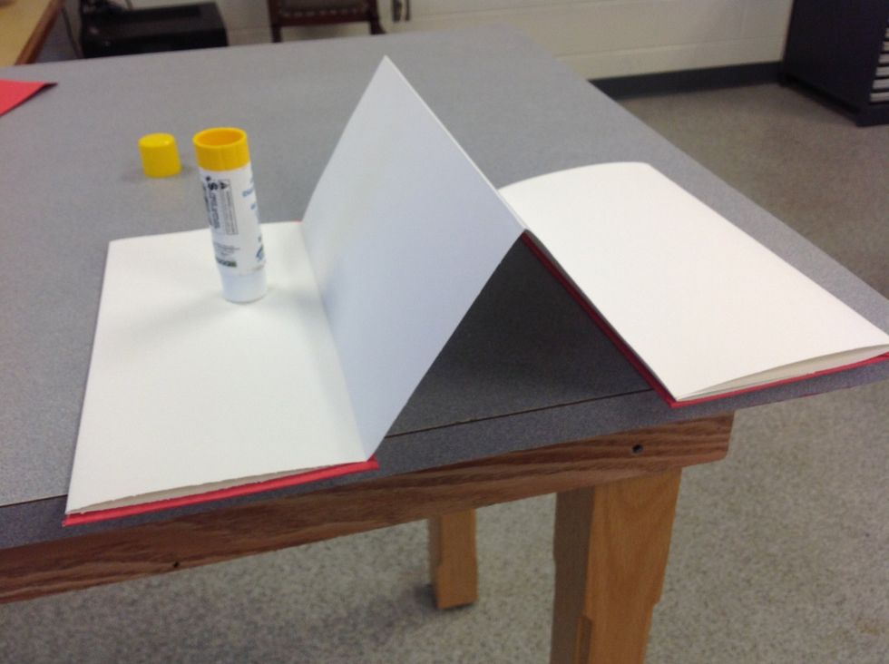 Glue the back side of your book to keep the accordion from being flimsy.