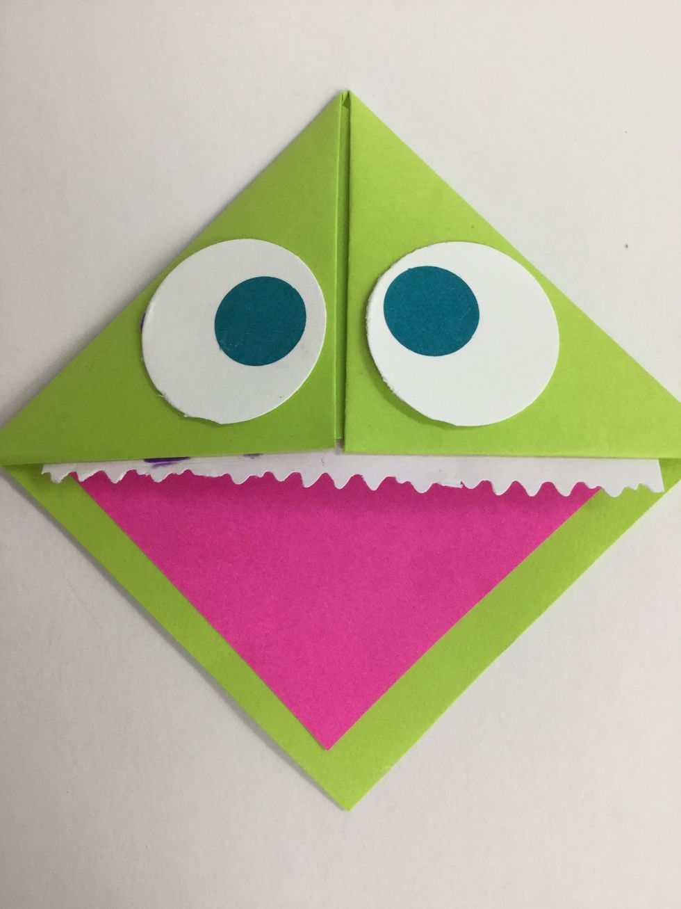 Glue the circles in place.