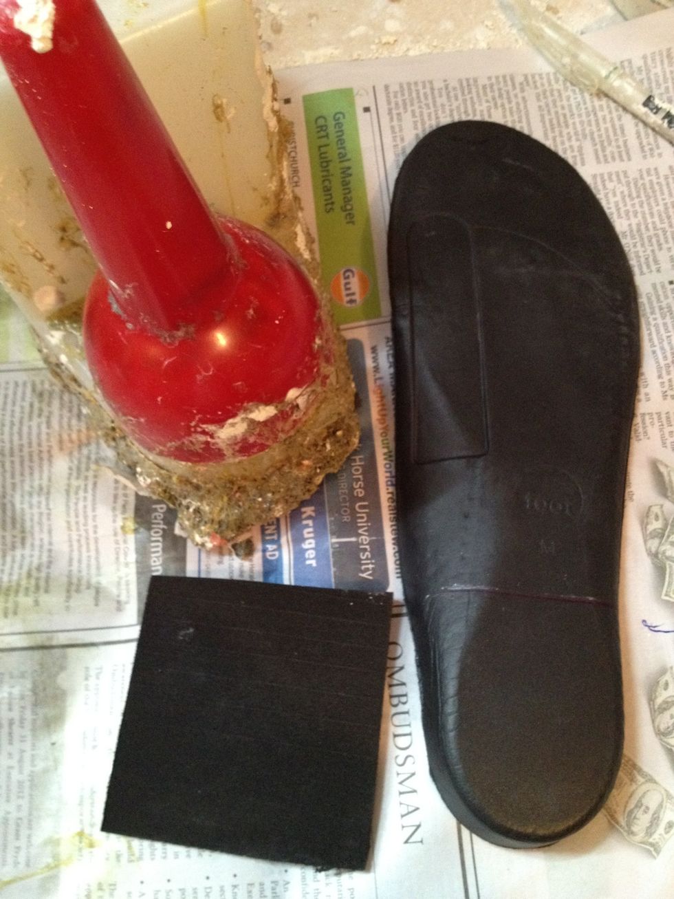 Glue the FDI at rear foot were you have marked and the rear foot varus posting you have cut.