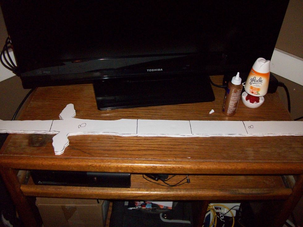 Glue the pieces together and put somewhere safe to set.