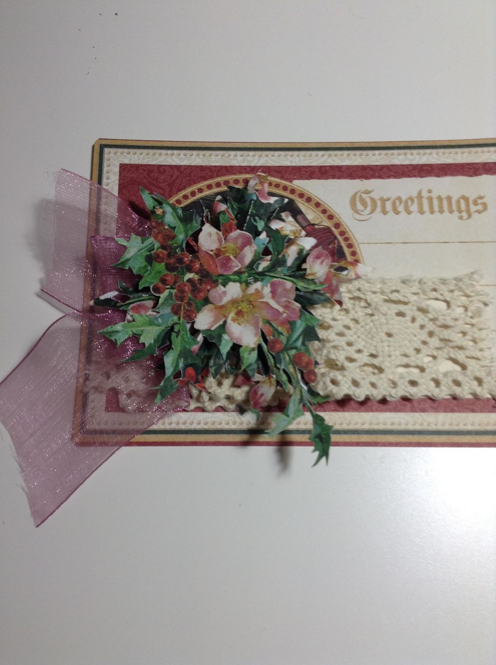 Glue them to the ephemera card, in this place, as shown.