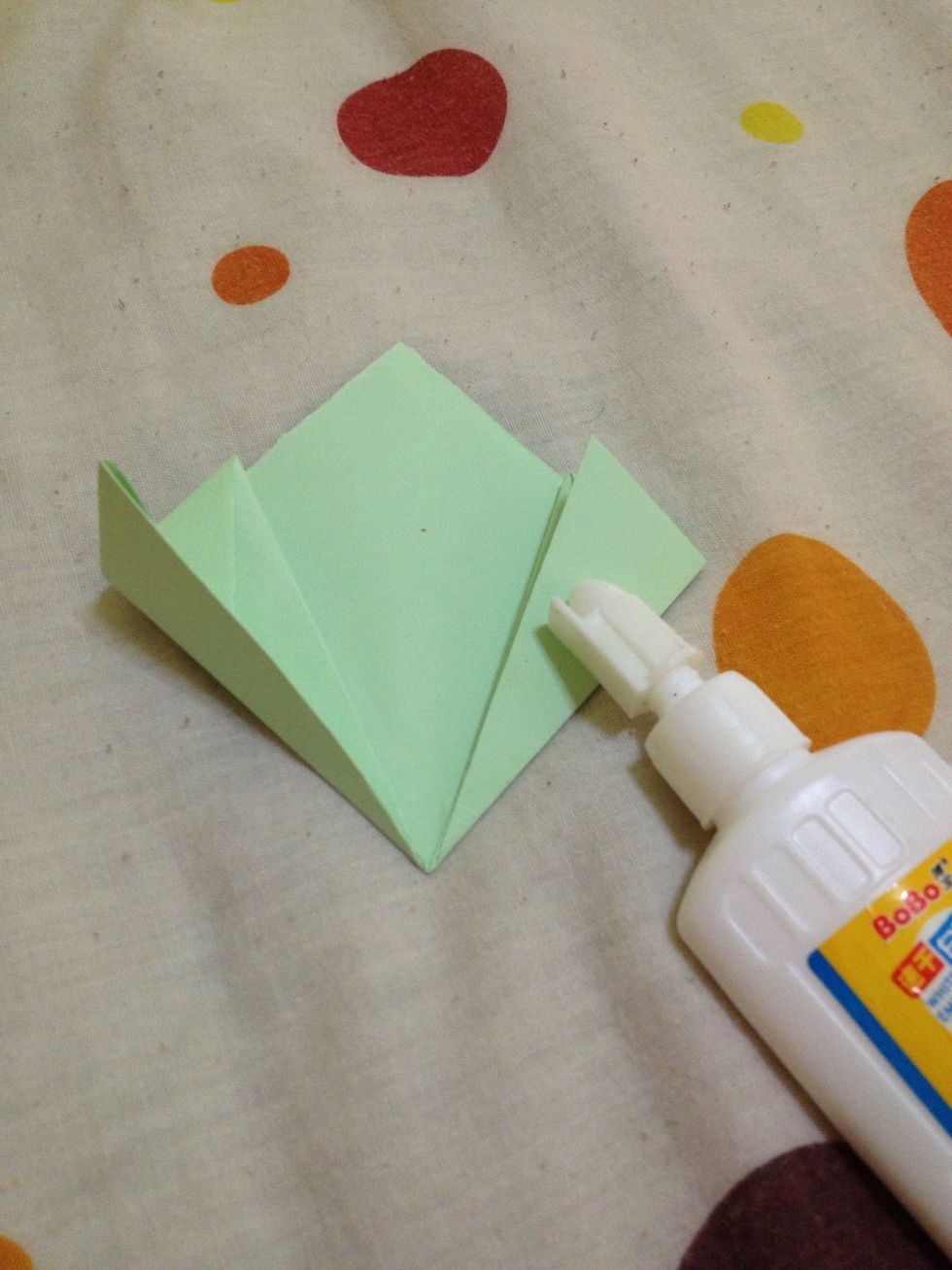 Glue this part, same with the other part (where the glue points).