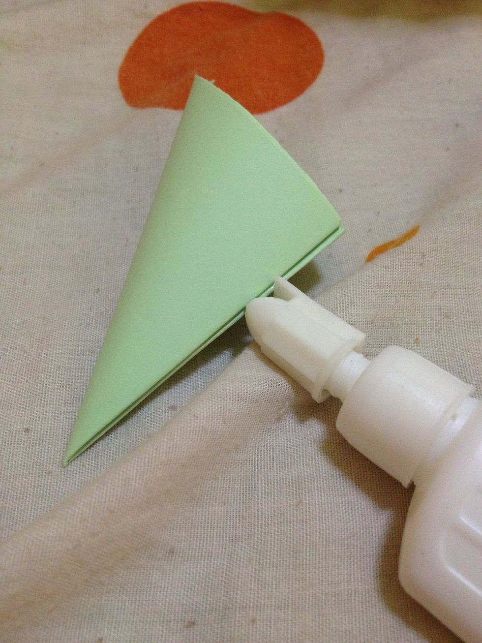 Glue this (where the glue is pointing).