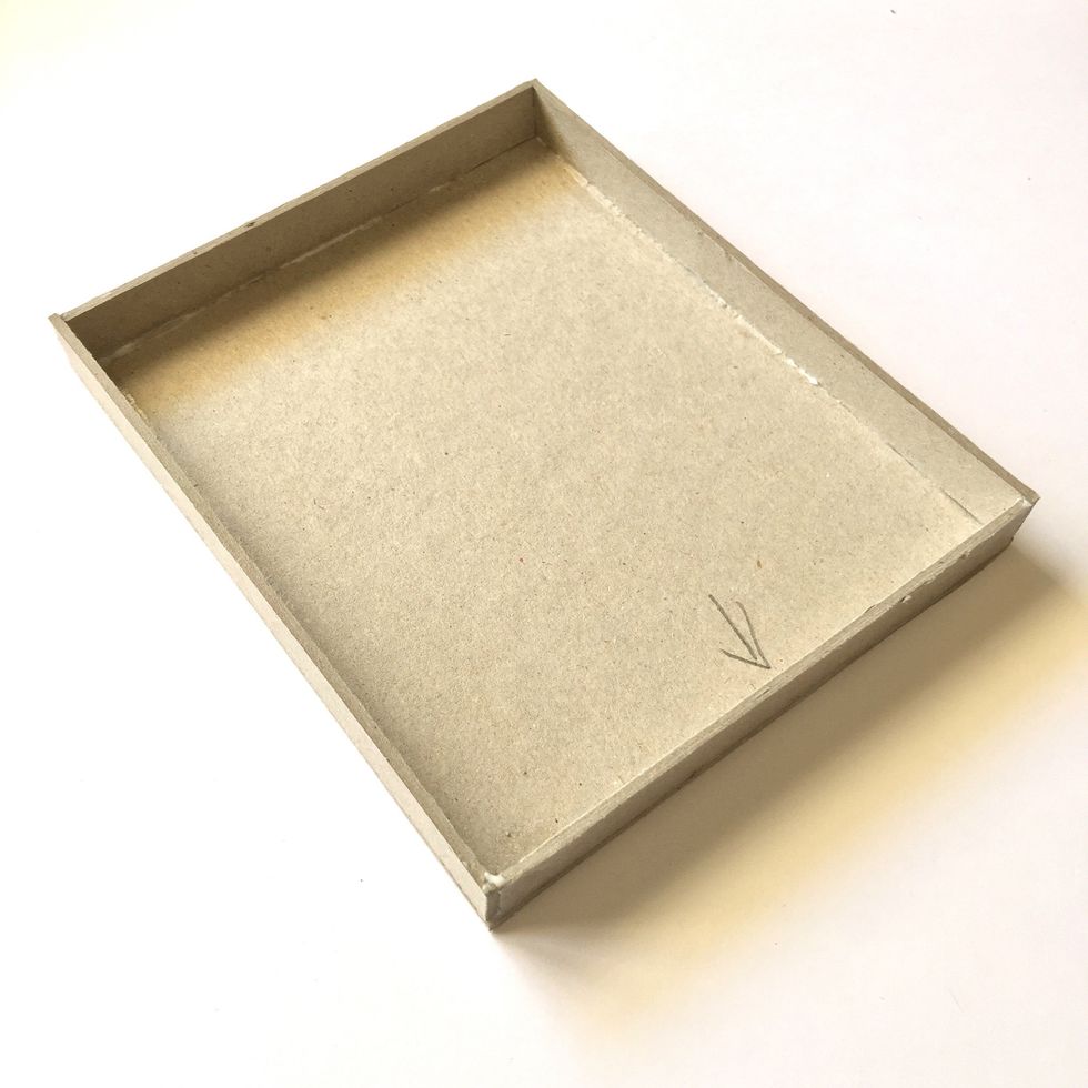 Glue with a strong glue.