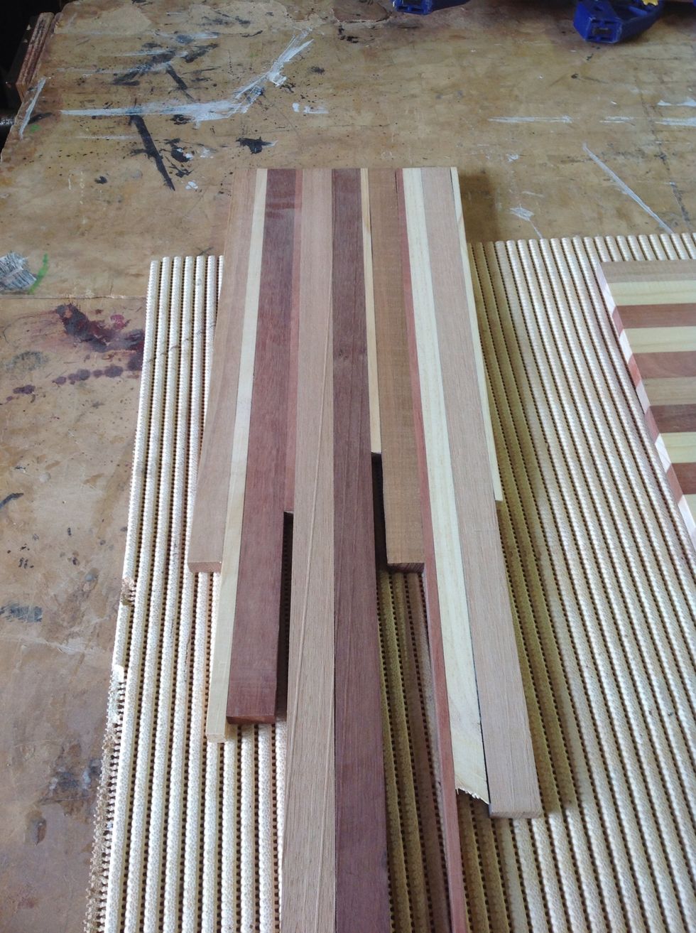 Glue your wood together with P.V.A glue