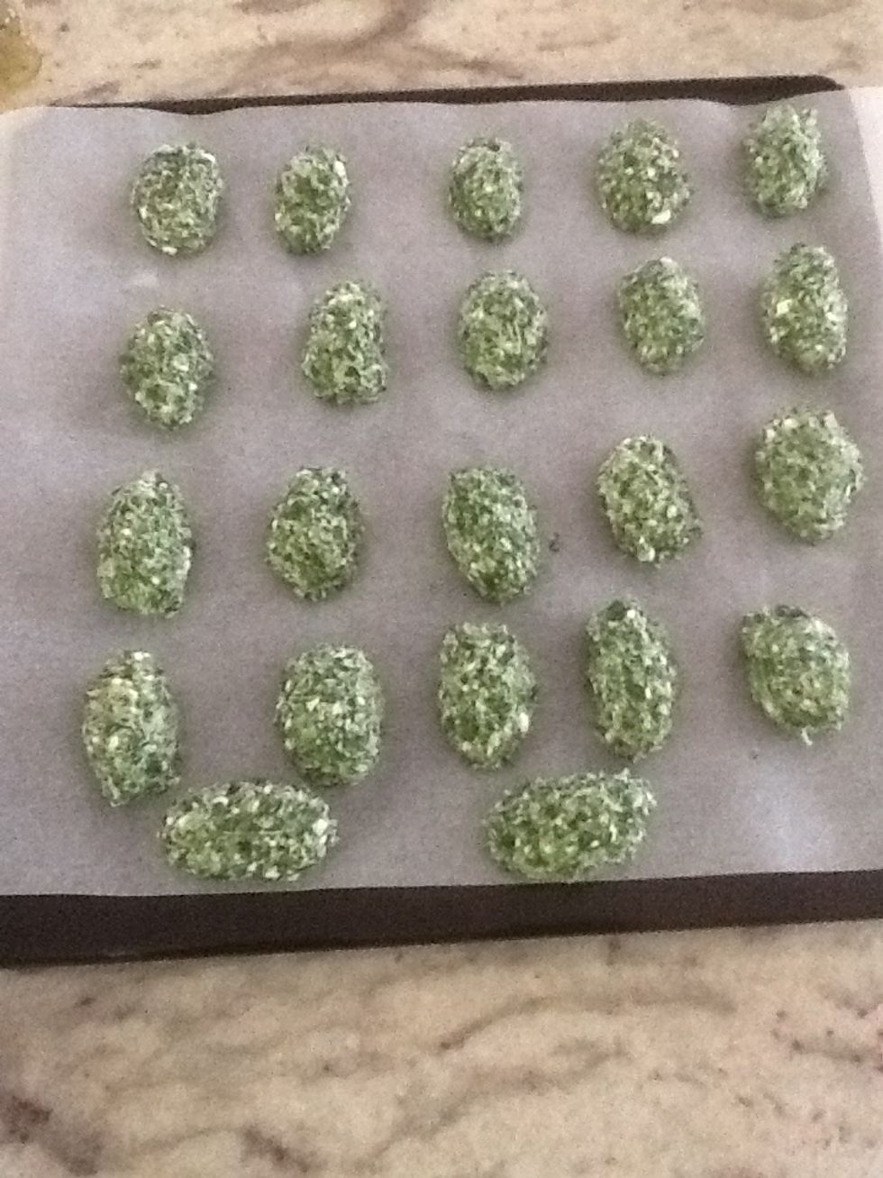Gnocchi mixture made into gnocchi balls.