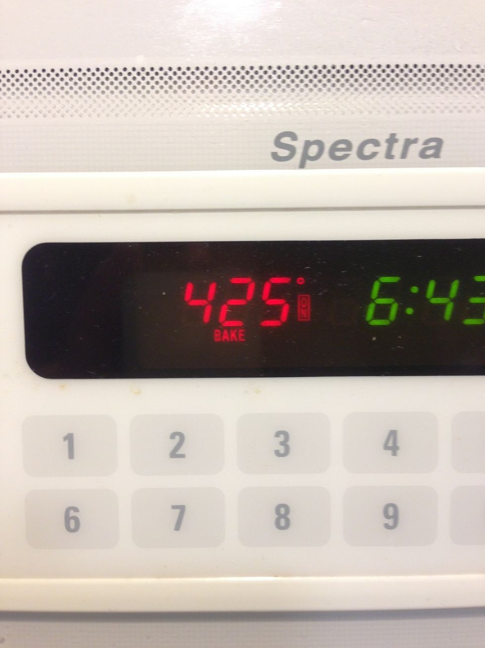 Go ahead and get your oven preheating to 425 F. It may take a while, and you can work on the other steps in the meantime.