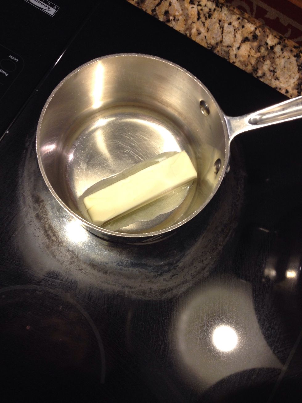 Go ahead and start your butter melting .. One stick