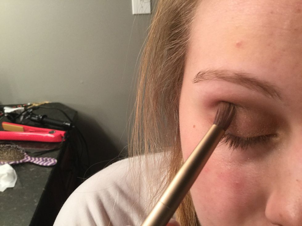 Go back in with "tease" and blend the entire eye out to make sure there are no harsh lines and everything looks smooth