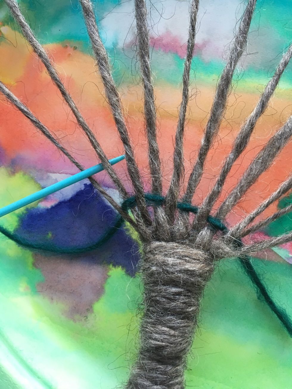 Go back the opposite way. Pay attention to which way your needle goes on the first branch.