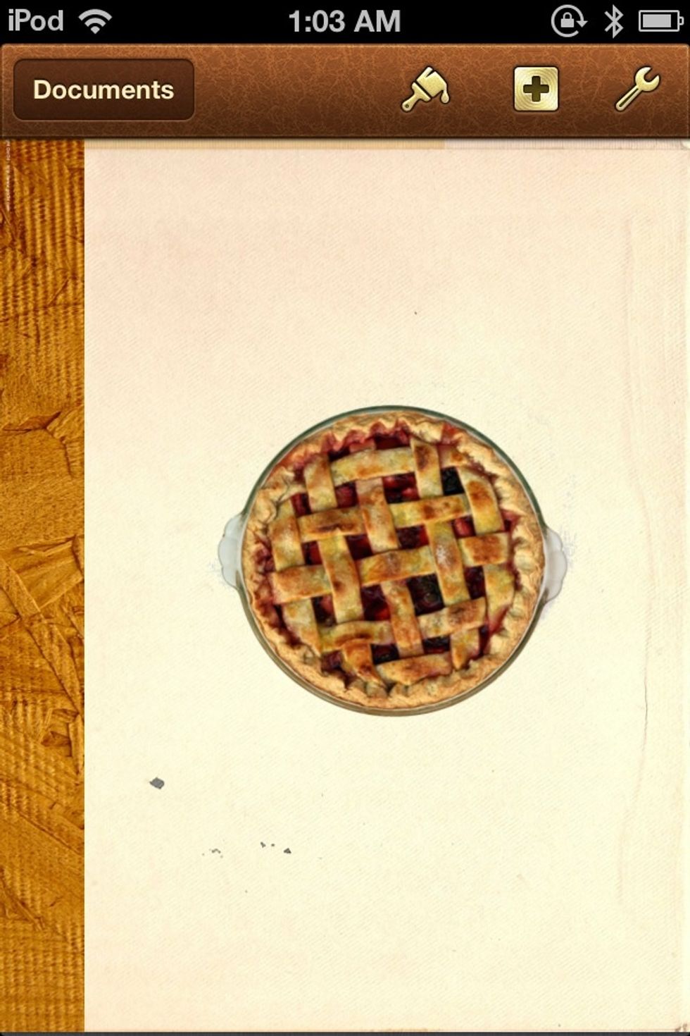 Go back to the MAIN SCREEN, tap the BROWN + and go the MEDIA TAB to get an image for the cover of your book.