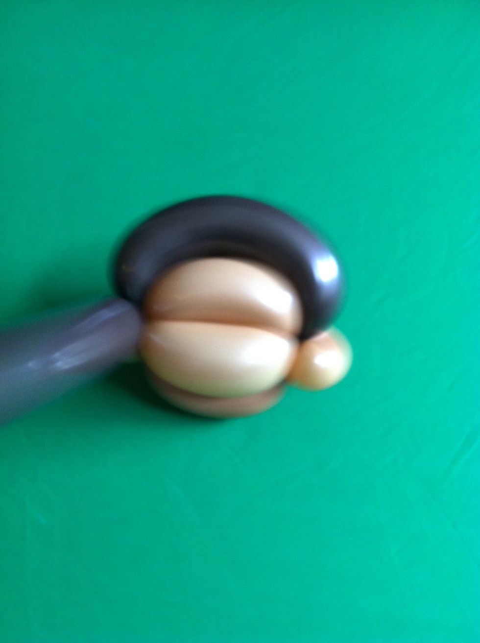 Go from one side to the other and twist into ear