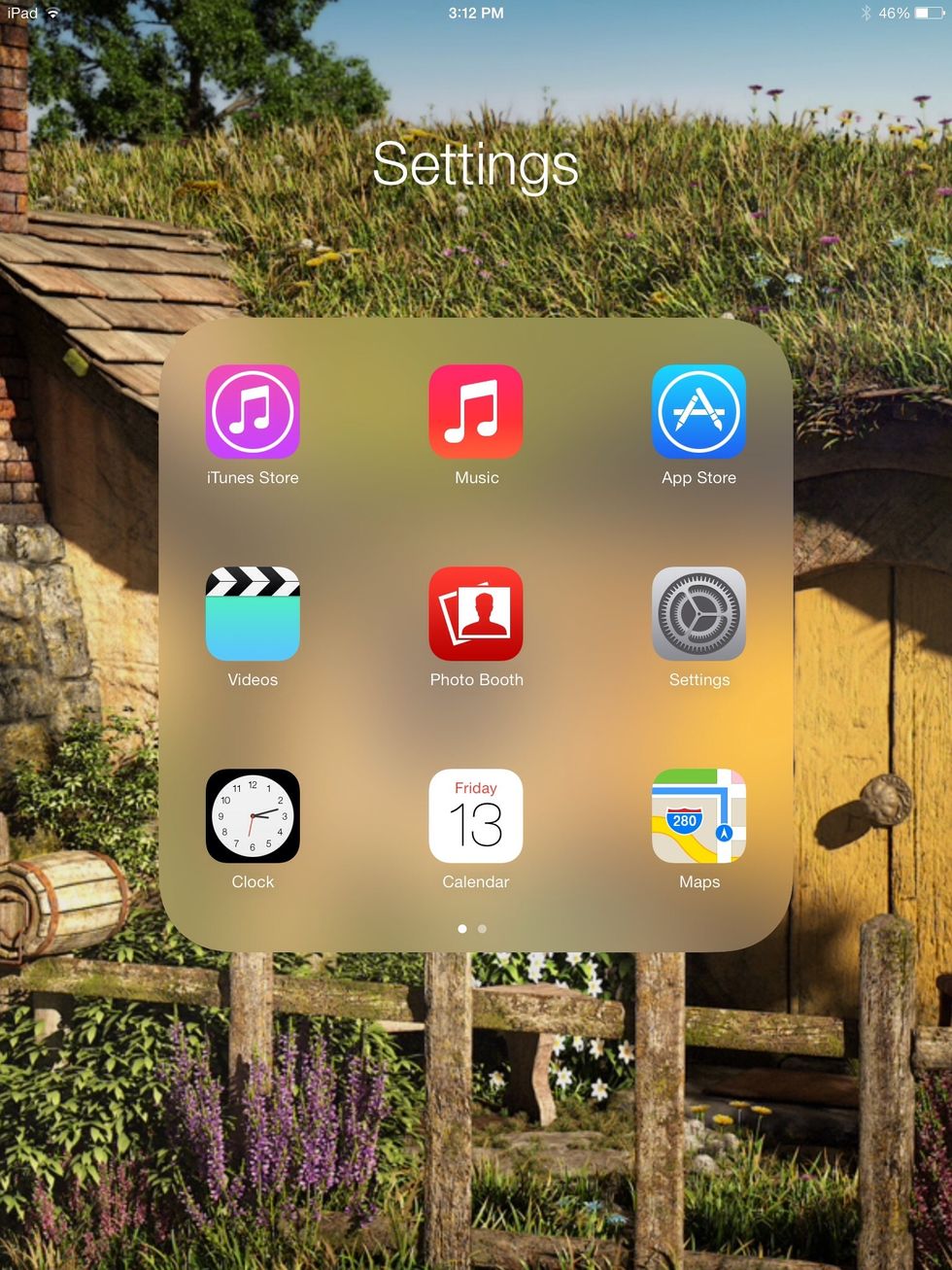 Go into settings