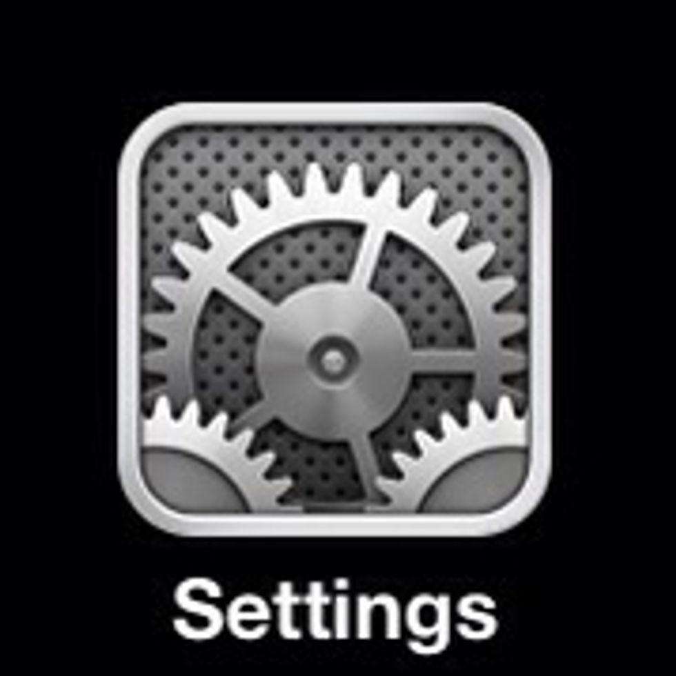 Go into "Settings"