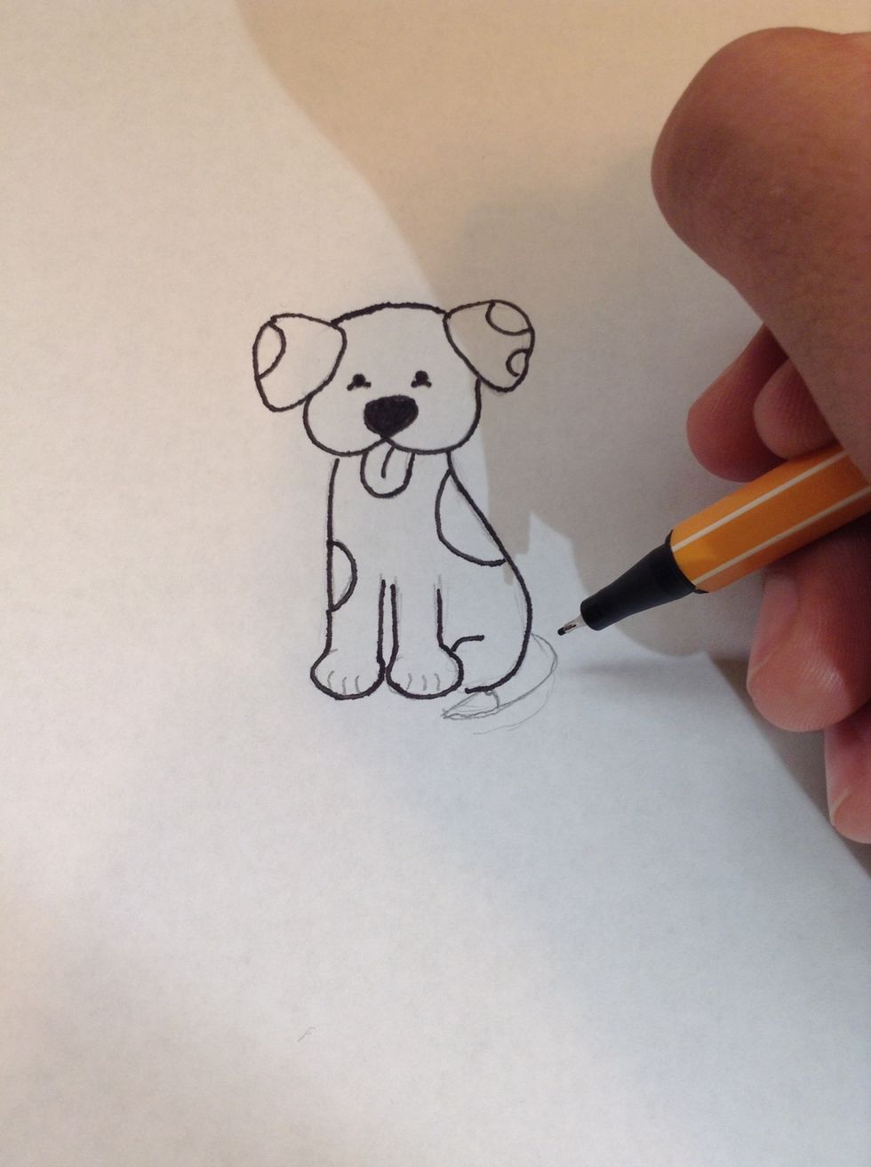 Go over your lines with the micron pen