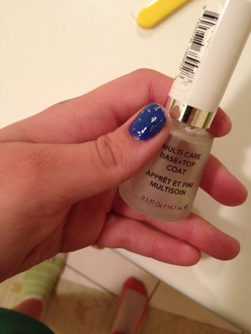Go over your nails with clear overcoat\u2601\ufe0f