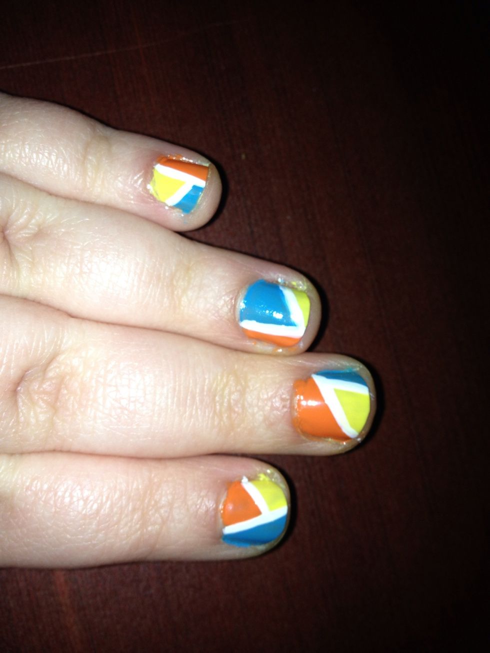 Go over your original white lines and clean up all edges even though i didn't in the picture yet.