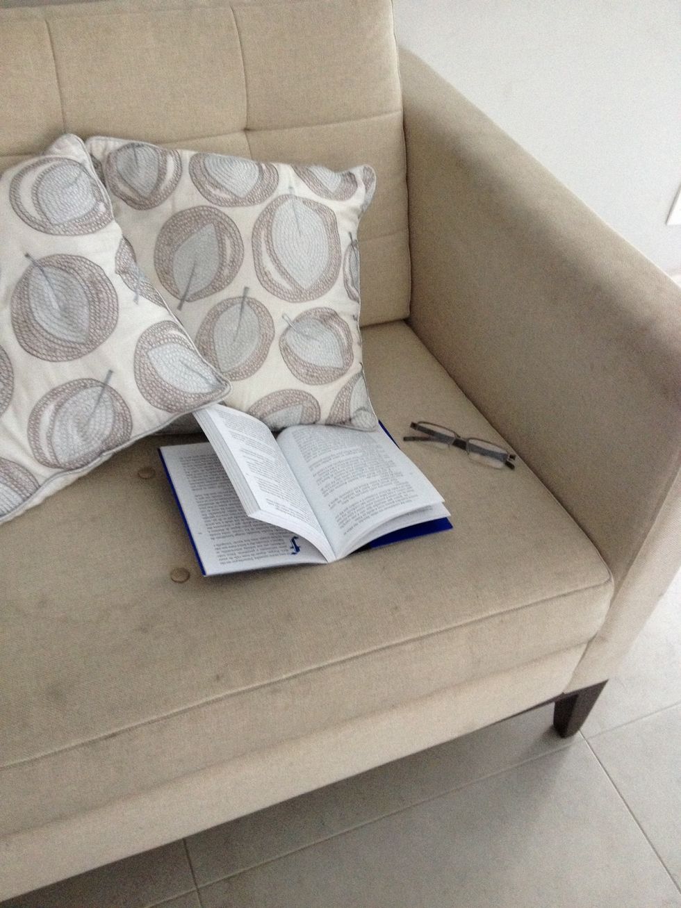 Go to another room, read a book, watch TV and when you become sleepy go back to your bed.