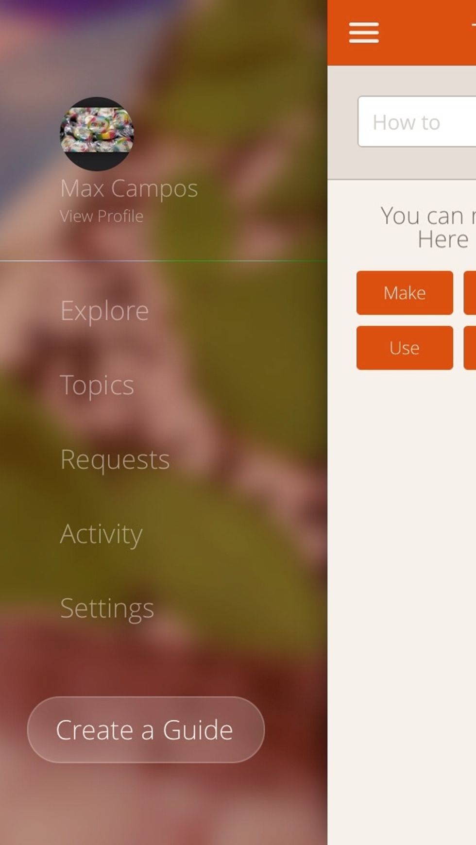 Go to create a guide