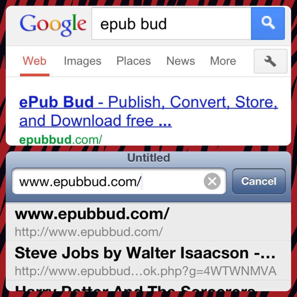 Go to epub bud website.