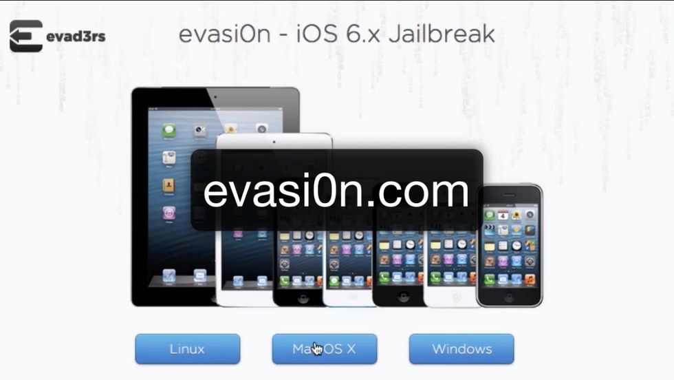 Go to evasiOn.com to download software on your windows Pc, Mac or Linux computer.