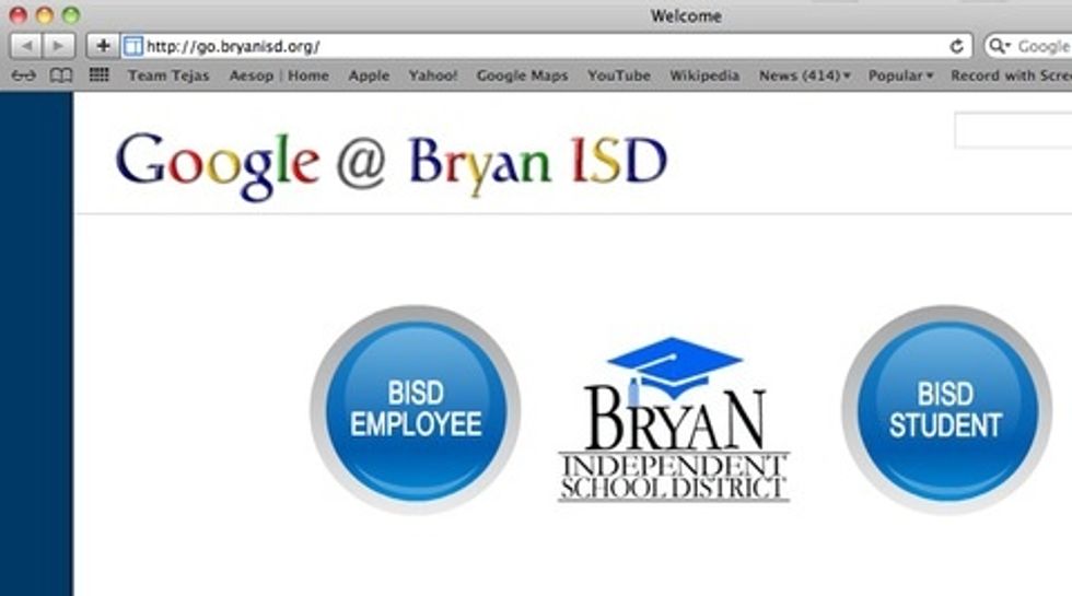 Go to http://go.bryanisd.org and choose "Docs."