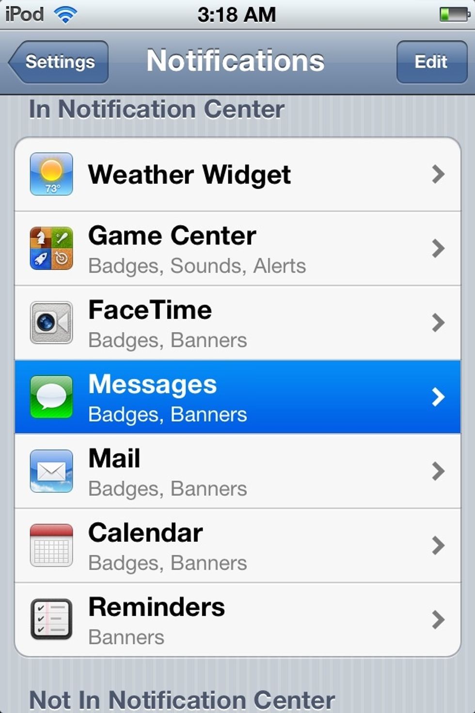 Go to Messages.