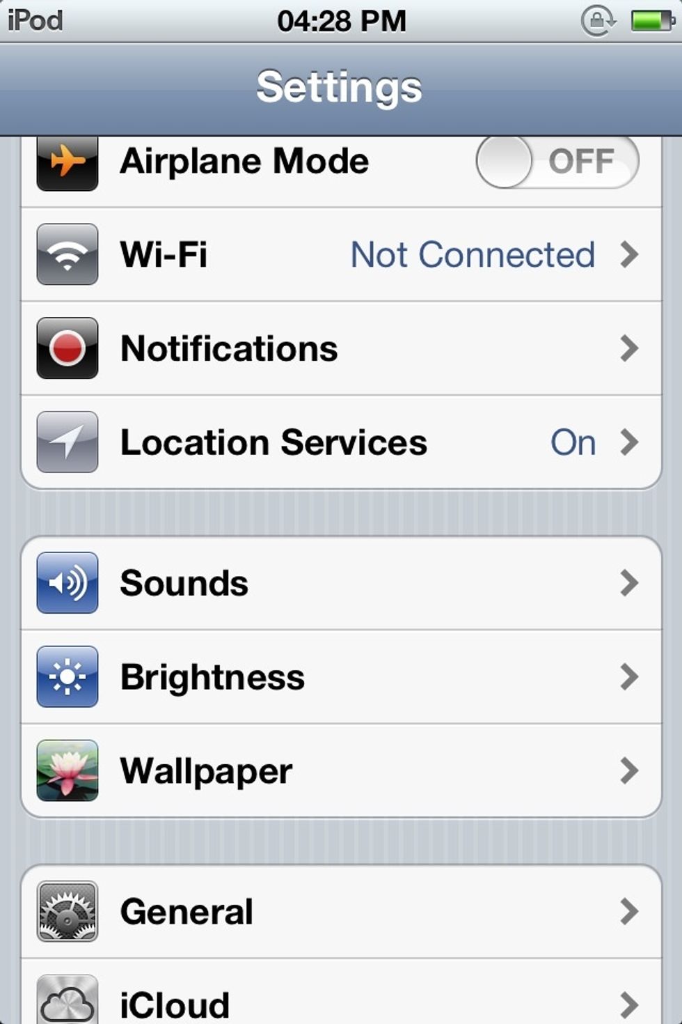 Go to Settings and select General (Tap the picture to see in full)