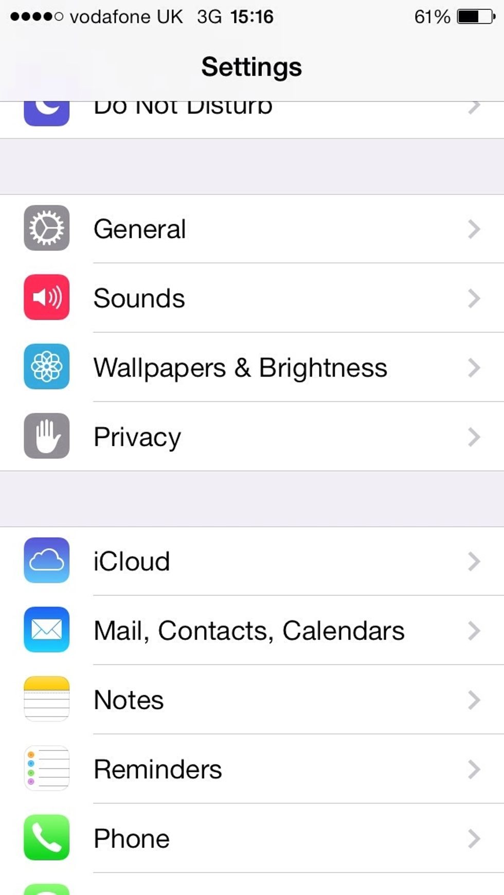 Go to settings and tap on General