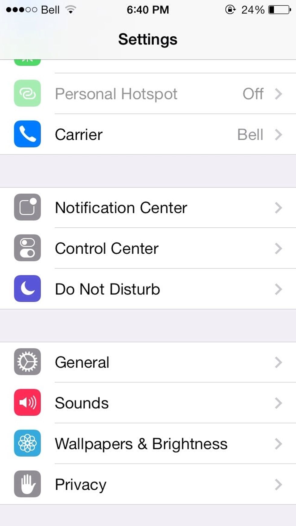 Go to settings > click general