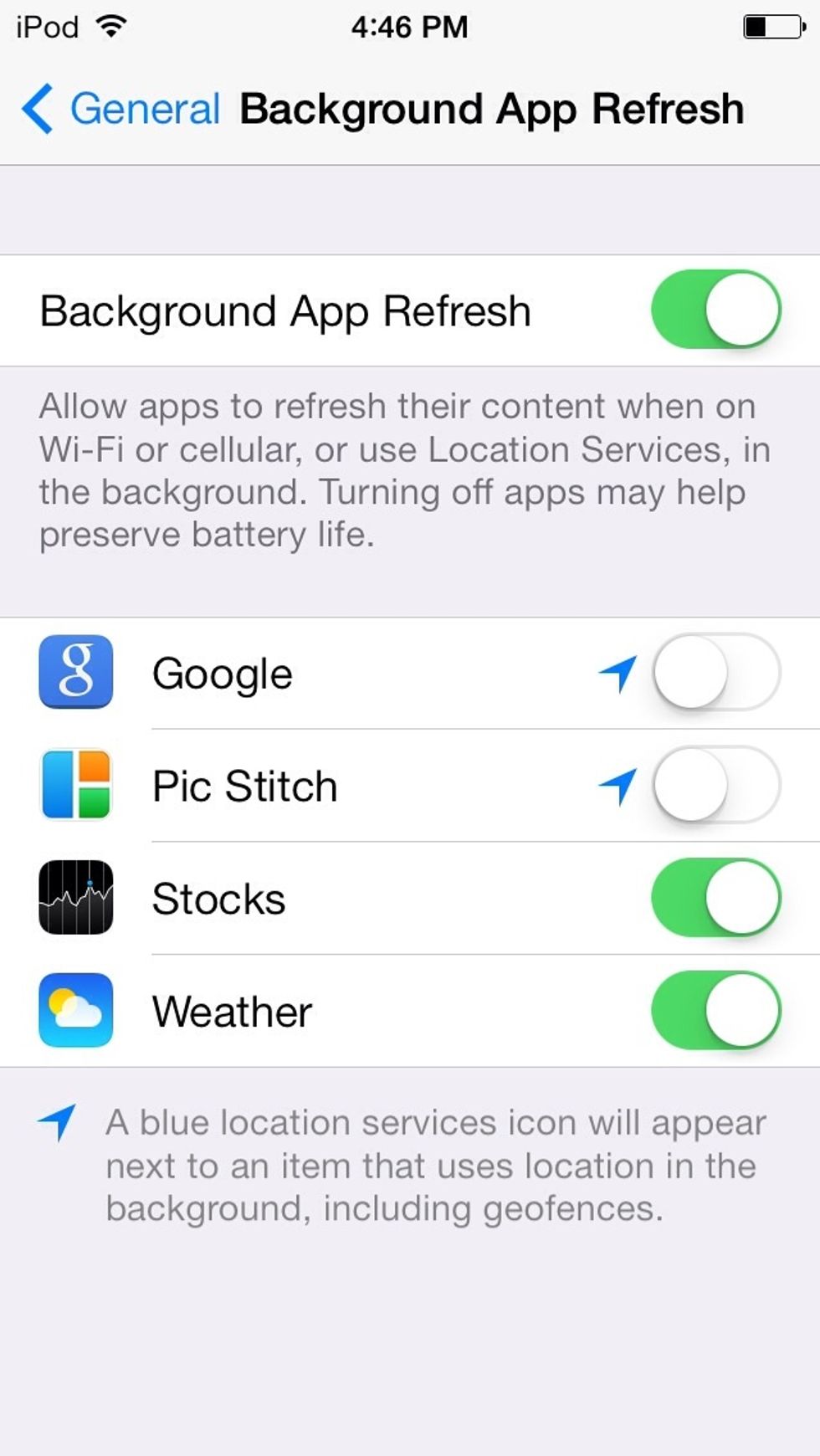 Go to settings>general>background app refresh and only leave on the apps you NEED up to date.This is one of the places where good battery can get wiped out.