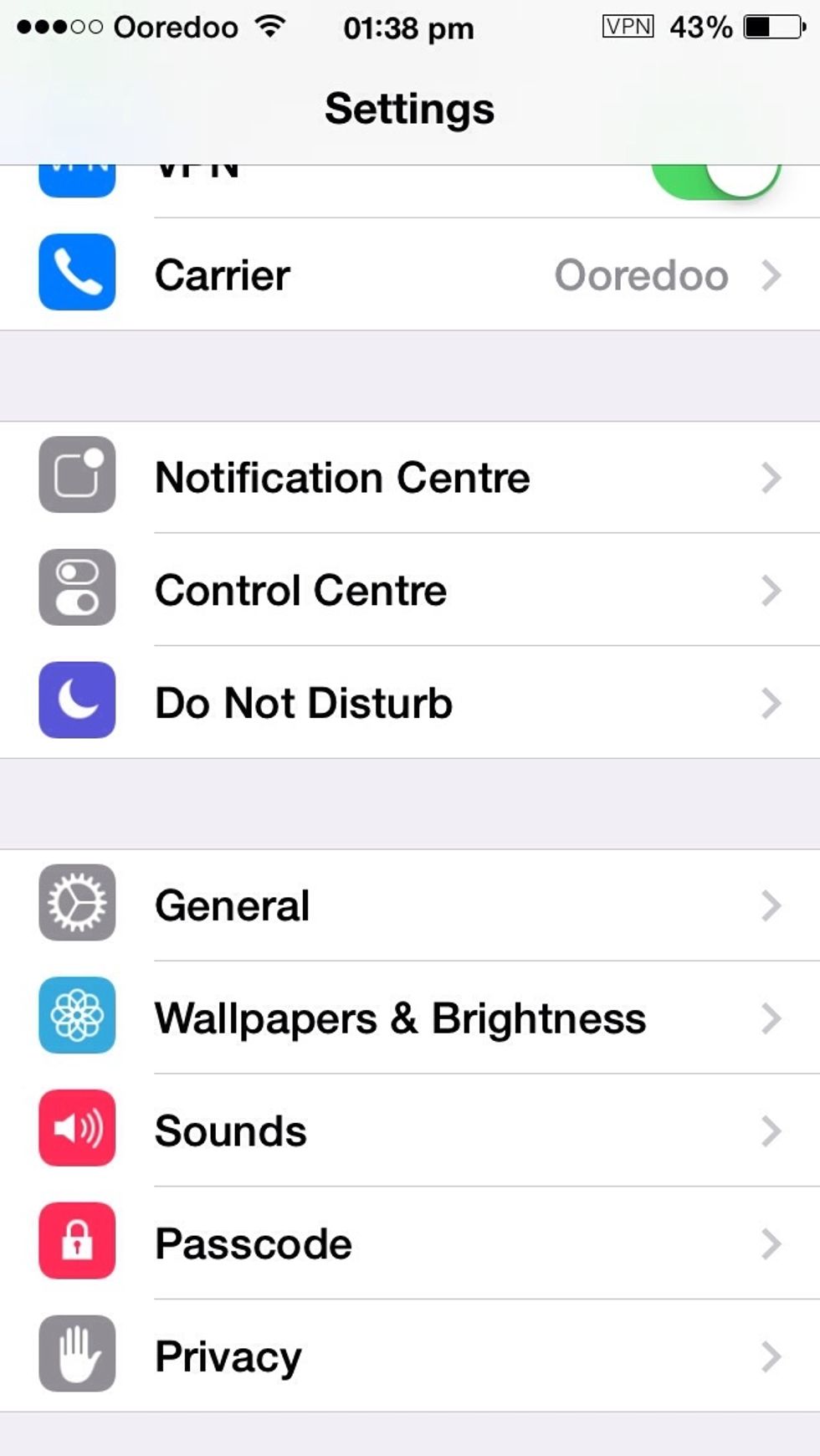 Go to settings Scroll down and u'll see wallpaper and brightness