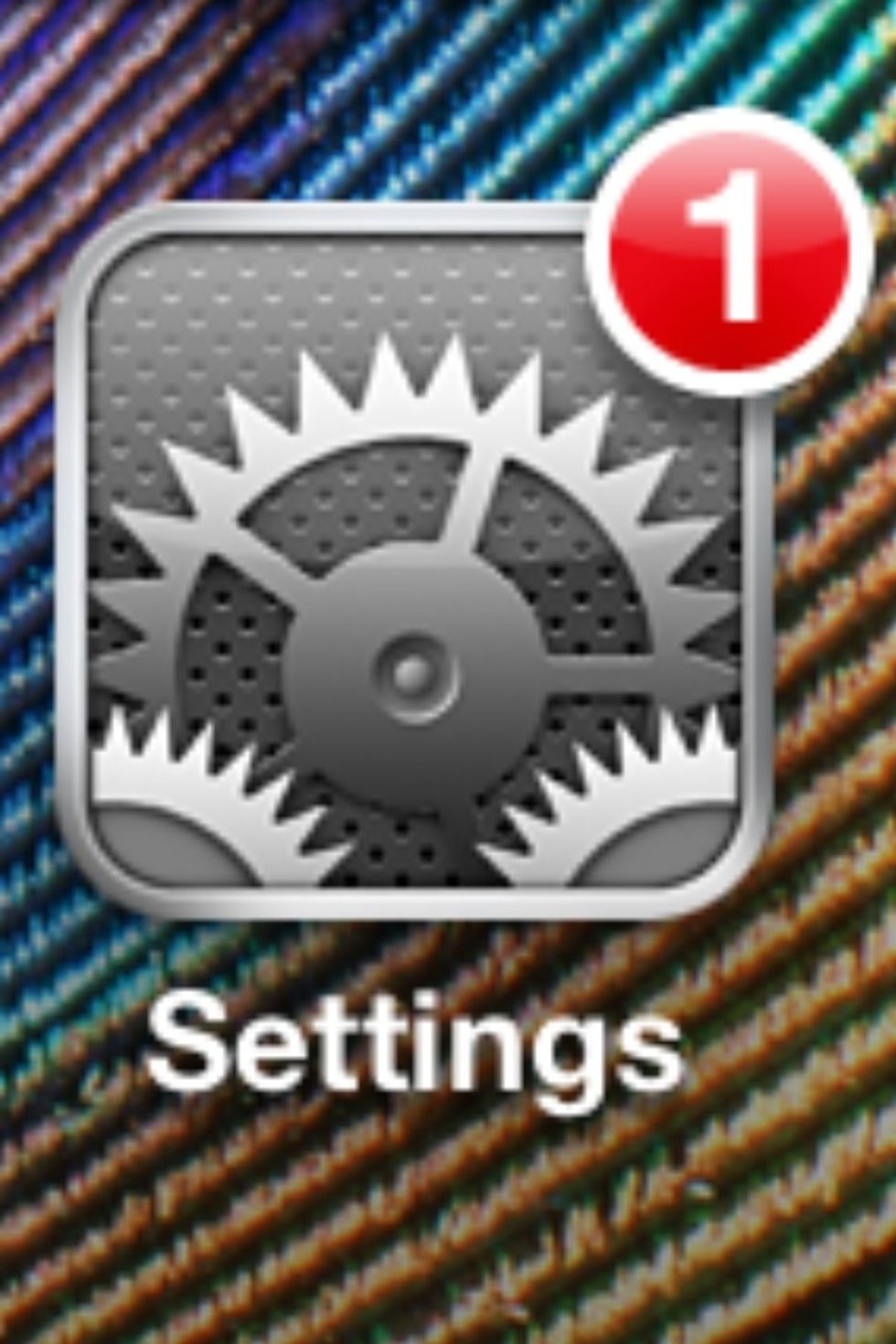 Go to settings